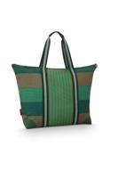 Pip Studio Tilda Tote Bag Large Streep Groen - thumbnail