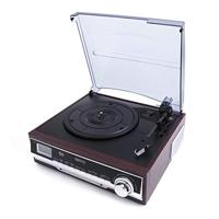 Camry CR 1168 draaitafel met radio FM, Bluetooth, AUX-ingang, wekker, USB, MP3, SD, platenspeler met 2 ingebouwde luidsprekers, LCD-display, opnamefunctie - thumbnail