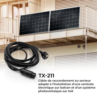 Technaxx TX-211 Kabelset 5 m 1.5 mm² 5020 5000 mm x 15 mm x 15 mm Geschikt voor model (ondulator): Universeel