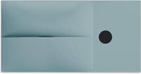 Clou Vale fontein 38 cm zonder kraangat rechts mat blauw keram CL/03.38161.R - thumbnail