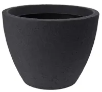 BLOEMPOT STEEN DIA 40XH31CM ZWART - thumbnail