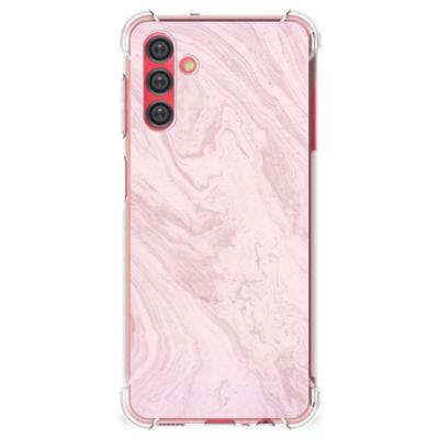 Samsung Galaxy A13 5G | A04s Anti-Shock Hoesje Marble Pink - Origineel Cadeau Vriendin Samsung Galaxy A13 5G | A04s Anti-Shock Hoesje Marble Pink - Origineel Cadeau Vriendin