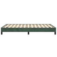 Bedframe zonder matras 120x190 cm fluweel donkergroen - thumbnail