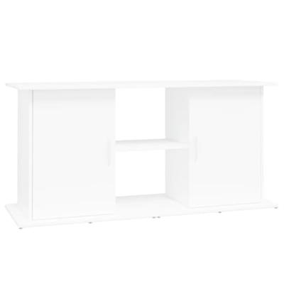 Aquariumstandaard 121x41x58 cm bewerkt hout wit - thumbnail