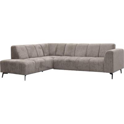 Bank Britt hoekziteiland links + 2,5-zits Retro Bliss taupe