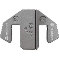 TOOLCRAFT Krimp-onderdelen Krimpinzetstuk voor 4P4C/RJ22 connector Geschikt voor merk: TOOLCRAFT PZ-500 - thumbnail