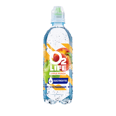 O2life electrolytes apple peach (12x500 ml)