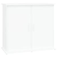 VidaXL Aquariumstandaard 81x36x73 cm bewerkt hout wit - thumbnail