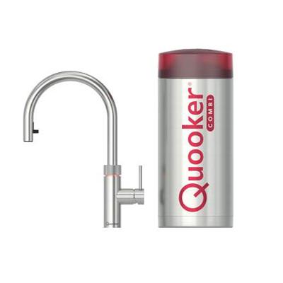 Quooker Flex met COMBI boiler 3-in-1 kokend water kraan RVS