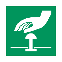 Noodstop - 100 x 100 mm - Sticker - thumbnail