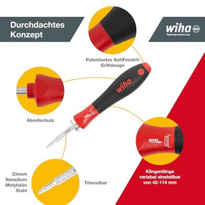 Wiha Set precisieschroevendraaiers | 11-delig | sleuf / PH / TX / 6-kant | 1 stuk - 27820 - 27820 - thumbnail