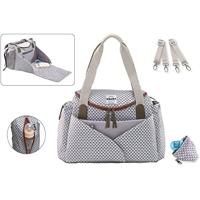 BEABA Sydney II Play Print grijs / koraal tas - thumbnail