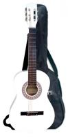 Bontempi Gitaar Schouderband en Tas 6 snaren Wit 92 cm - thumbnail