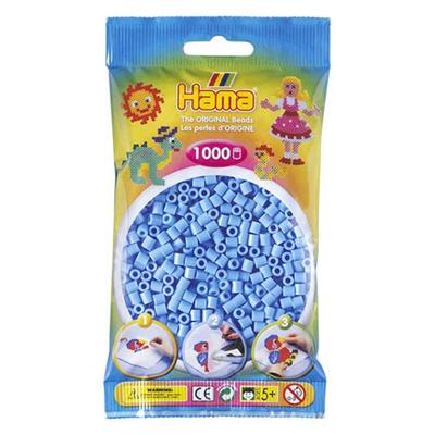 Hama strijkkralen lichtblauw 1000 stuks Hama strijkkralen lichtblauw 1000 stuks