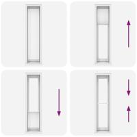 VidaXL Plisséjaloezie 60x200 cm wit - thumbnail