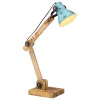 VidaXL Bureaulamp 25 w e27 23x18x96 cm verweerd blauw - thumbnail