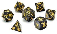 CritStones Metal Dice Set Torn Mystic (7) - thumbnail