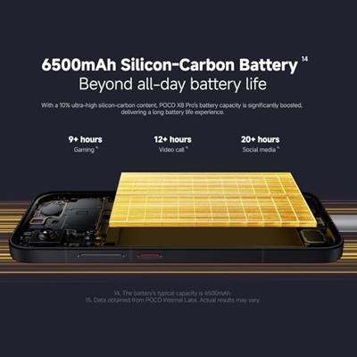 Smartphone Poco X8 PRO 6,59" Octa Core 12 GB RAM 512 GB Zwart