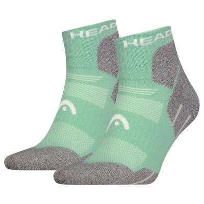 HEAD Wandelsokken All Climates Hiking Quarter 2-pack Licht Groen-35/38