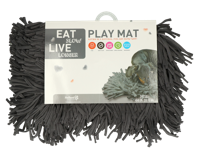 Eat Slow Live Longer Play Mat Grey - thumbnail