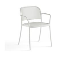 EMU Café tuinstoel met arm matt white - thumbnail