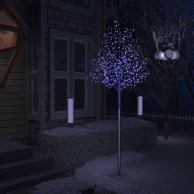 VidaXL Kerstboom 600 led&apos;s blauw licht kersenbloesem 300 cm