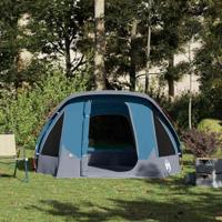 Tent 4-persoons waterdicht blauw - thumbnail