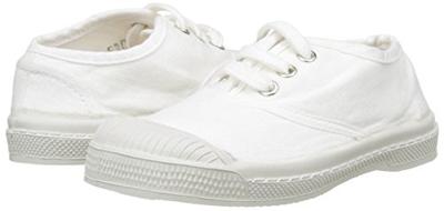 Katoenen tennisschoenen voor kinderen met vetersluiting BENSIMON® wit