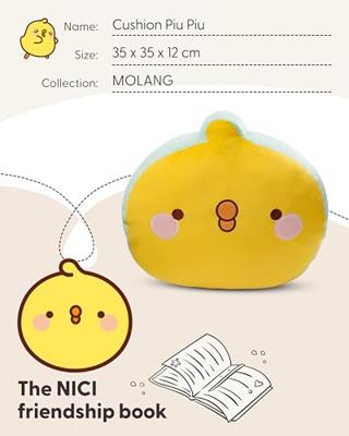 Molang Piu Piu kussen - 35 cm - thumbnail
