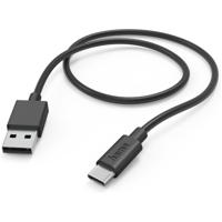 Hama Oplaadkabel USB-A - USB-C 1 M Zwart - thumbnail