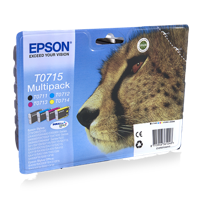 Epson inktcartridge T0715,250-415 pagina's, OEM C13T07154012, 4 kleuren - thumbnail