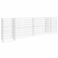 Gabion plantenbak H-vormig 260x40x80 cm staaldraad - thumbnail