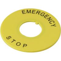 DECA A2AV-27 Etiket Opdrukmotief EMERGENCY STOP Geel 1 stuk(s) - thumbnail
