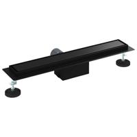 2 in 1 Doucheafvoer Zwart 50 cm Roestvrij staal 304 - thumbnail