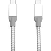 Verbatim Roestvrij stalen sync- & oplaadkabel - USB-C 3.1 naar USB-C 3.1, 30 cm, Sync + Charge, silver - thumbnail