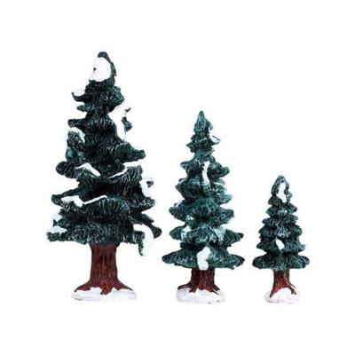 Christmas evergreen tree set of 3 - Lemax
