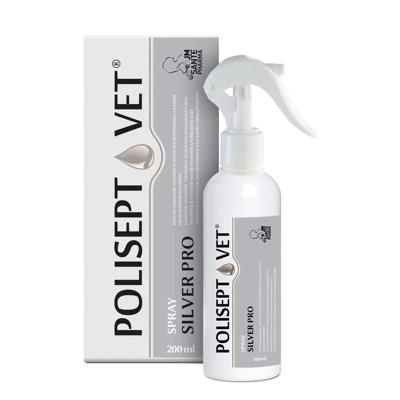 JM SANTE Polisept Vet Spray Silver Pro - wondoplossing voor honden en katten - 200 ml