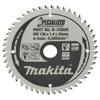 Makita B-33825 B-33825 Cirkelzaagblad 136 x 20 x 1 mm Aantal tanden: 48 1 stuk(s)