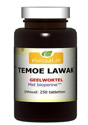 Elvitaal/elvitum Temoe lawak geelwortel (250 tab)
