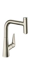 Hansgrohe Talis Select M51 ééngreeps keukenmengkraan 160 met uittrekbare uitloop, rvs look - thumbnail