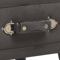 Nachtkastje 40x35x40 cm fluweel grijs - thumbnail