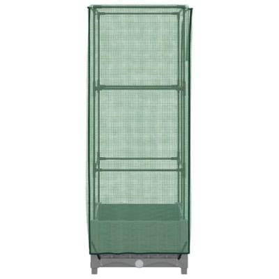 VidaXL Plantenbak verhoogd met kashoes 40x40x123 cm rattanlook VidaXL Plantenbak verhoogd met kashoes 40x40x123 cm rattanlook