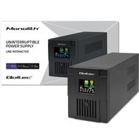 Qoltec 53770 UPS Line-interactive 1,5 kVA 900 W 2 AC-uitgang(en) - thumbnail