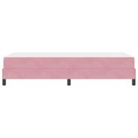Boxspringbed met matras met matras Roze 90 x 200 cm Fluweel - thumbnail