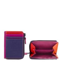 Mywalit leren pasjeshouder fuchsia/paars - thumbnail