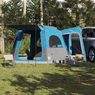 Autotent 4-persoons waterdicht blauw - thumbnail