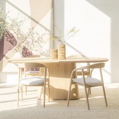 Eleonora Deens Ovale Eettafel 'Nola' Eikenhout, 200 x 110cm Eleonora Deens Ovale Eettafel 'Nola' Eikenhout, 200 x 110cm