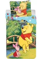 Winnie the pooh peuterdekbedovertrek poohbeer en knorretje 90 x 140 cm - Katoen - thumbnail