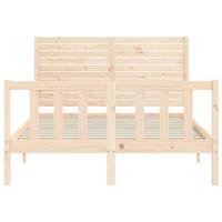 Bedframe zonder matras massief grenenhout 140x190 cm - thumbnail