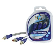 3,5mm stereojack naar 2x tulp verloopkabel deluxe